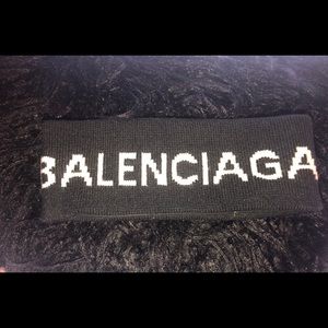 Balenciaga Black and White classic logo headband
